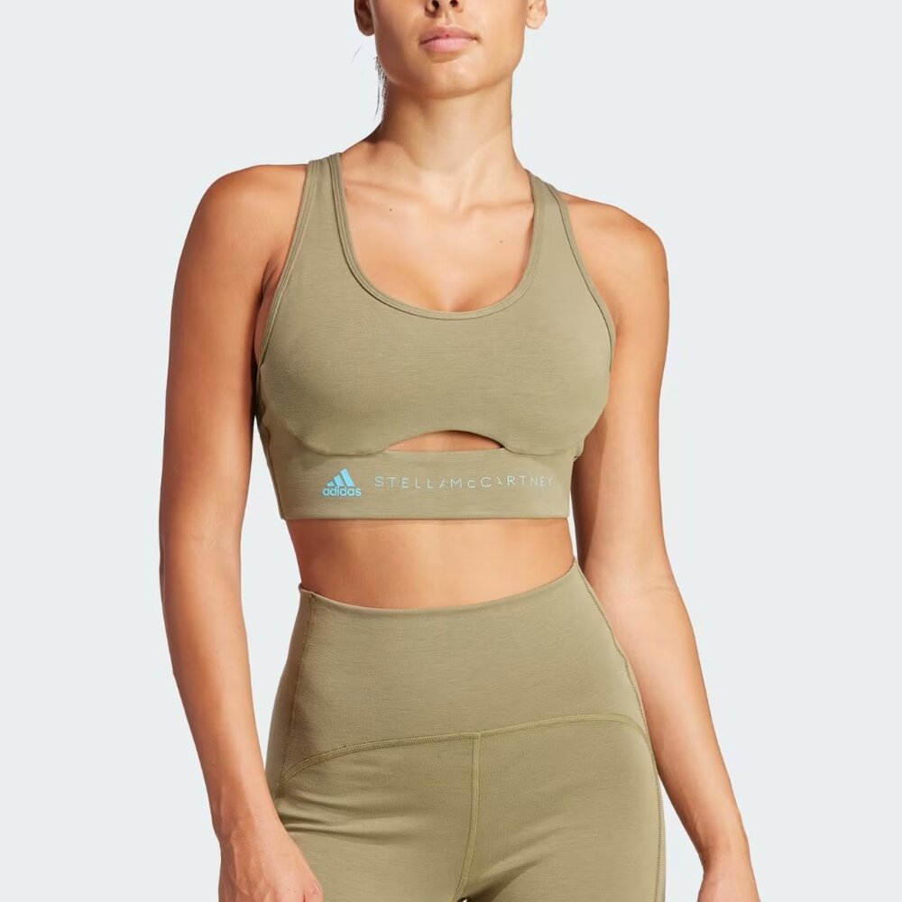 Adidas by Stella McCartney Olive Sports Bra - Picture 3 of 4